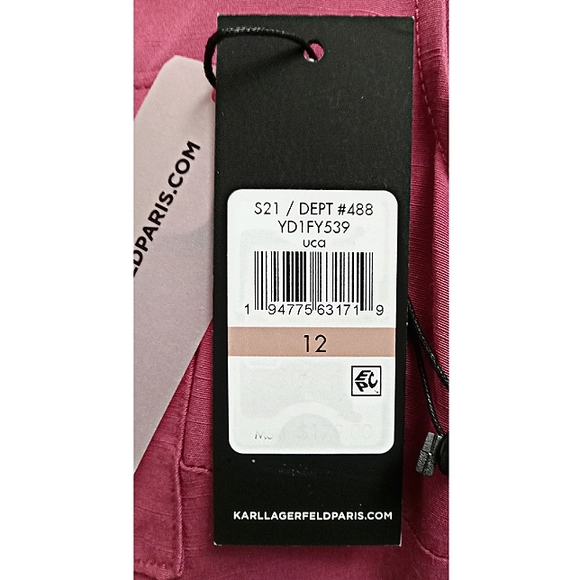 NWT Karl Lagerfeld Dress Size 12 - Picture 6 of 11